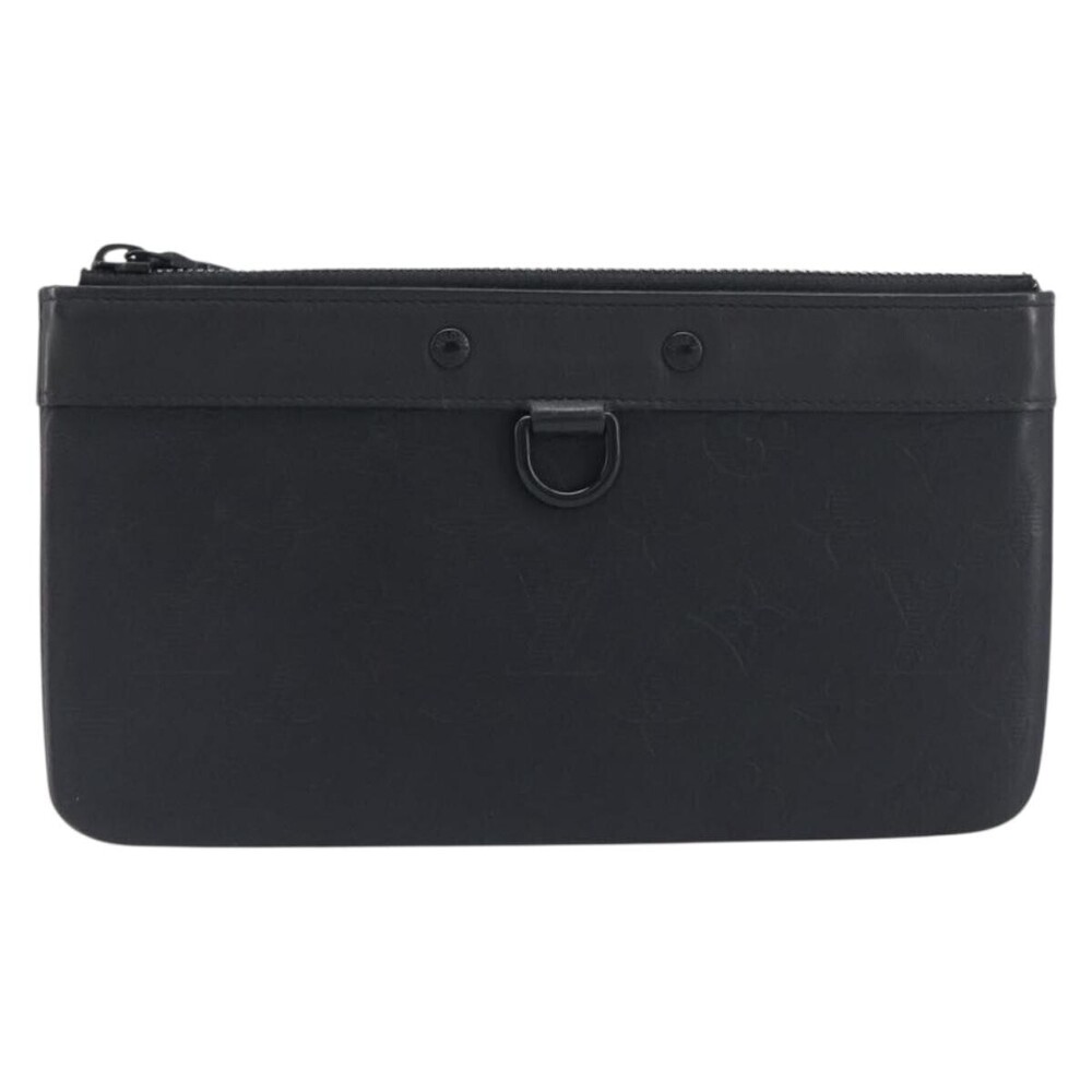 Louis Vuitton Discovery Pochette Monogram Shadow Leather PM